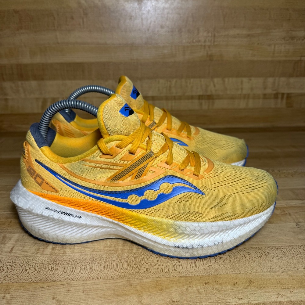 Saucony Triumph 20 Womens Running Shoes Yellow Prospect Glass S10759-30 Size 8